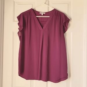 Chaus New York Magenta Blouse size L